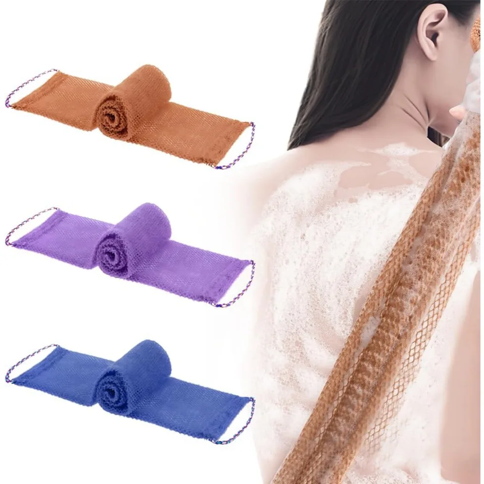 2025 New Bath Sponge Net Cloth Wash Net Body Back Scrubber Exfoliating Washcloth African Net Bath Sponge for Shower Bathing