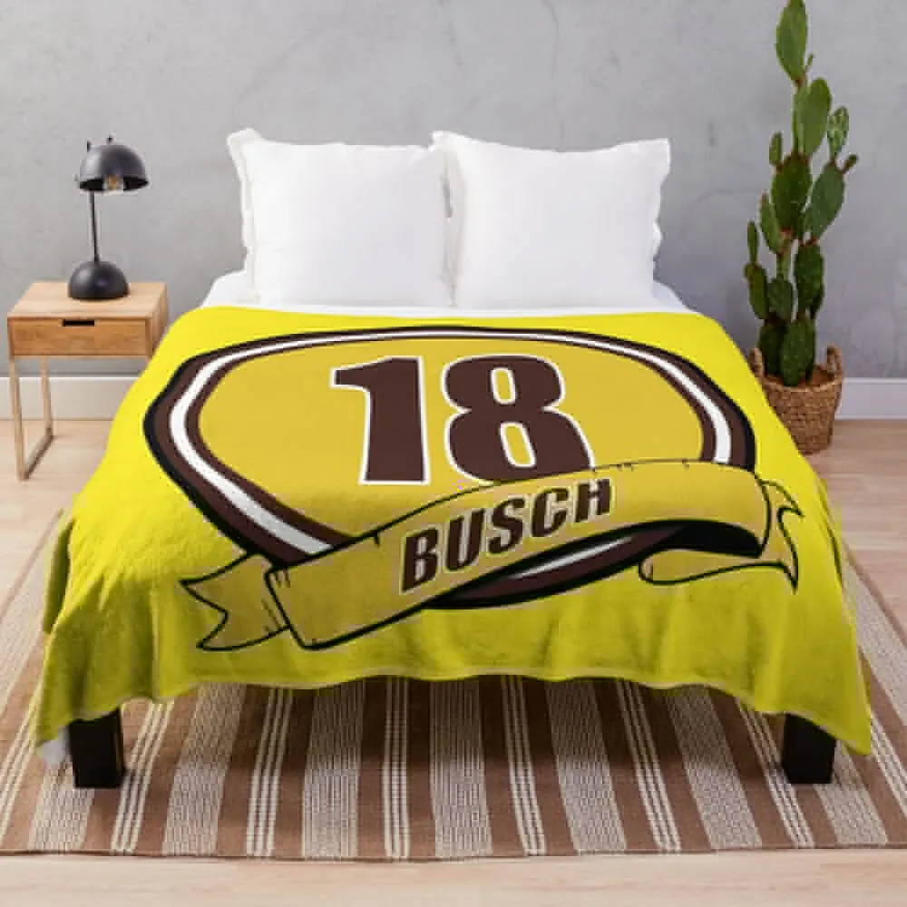 

18 Busch w/Banner Throw Blanket Personalized Gift Polar Tourist Beautifuls Blankets