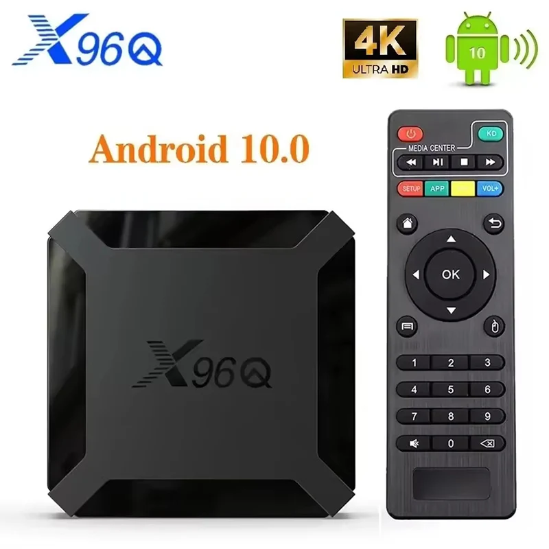 Smart TV Box X96Q Allwinner H313 Quad Core 2.4G Wifi Android 10.0 4K Google Player 2GB 16G