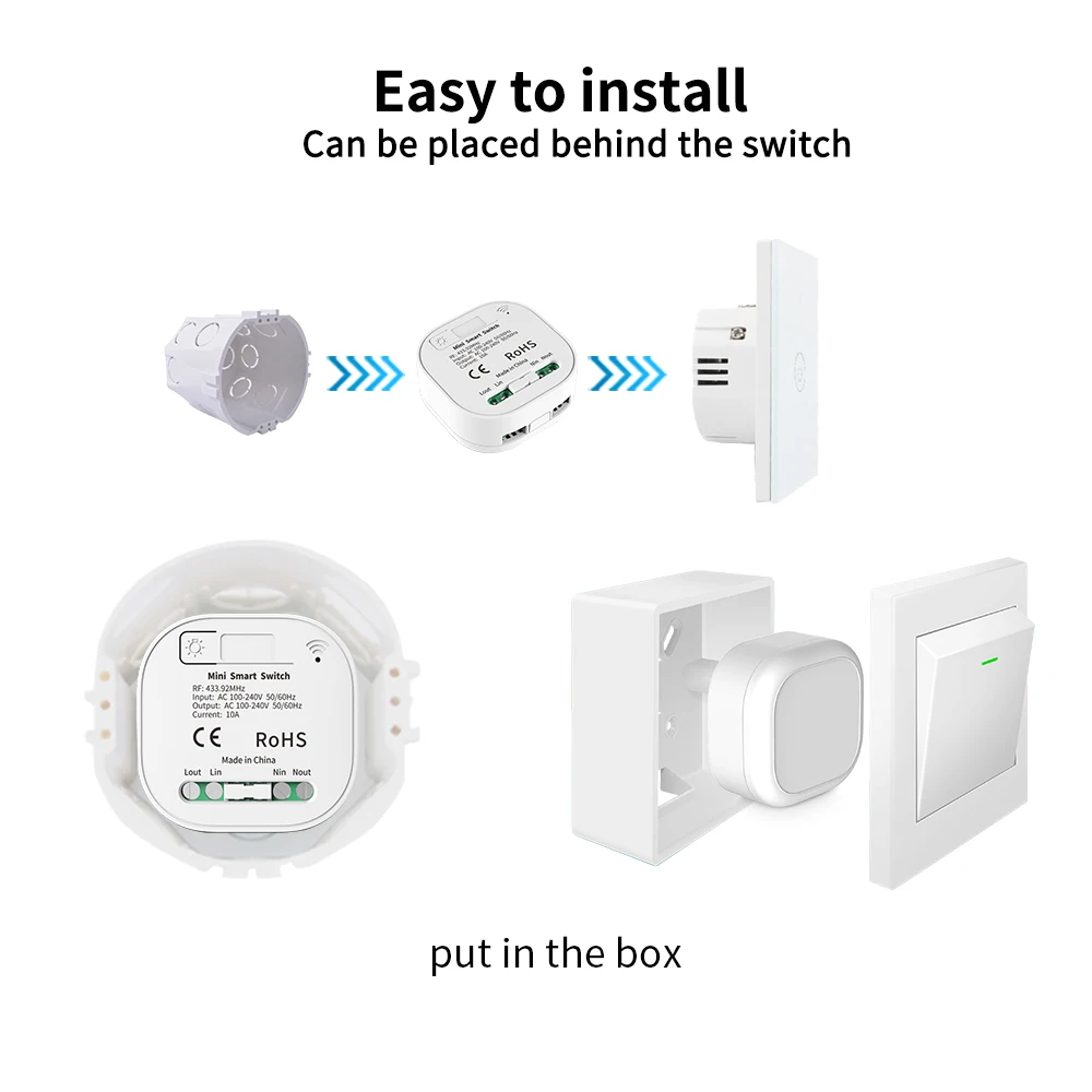 tuya interruptor inteligente conjunto wi fi sem 03