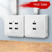 2/4 พอร์ตสําหรับ Home 36V ถึง 5V Wall Outlet ปลั๊กไฟฟ้า SOCKET Power Adapter Charger Station 1