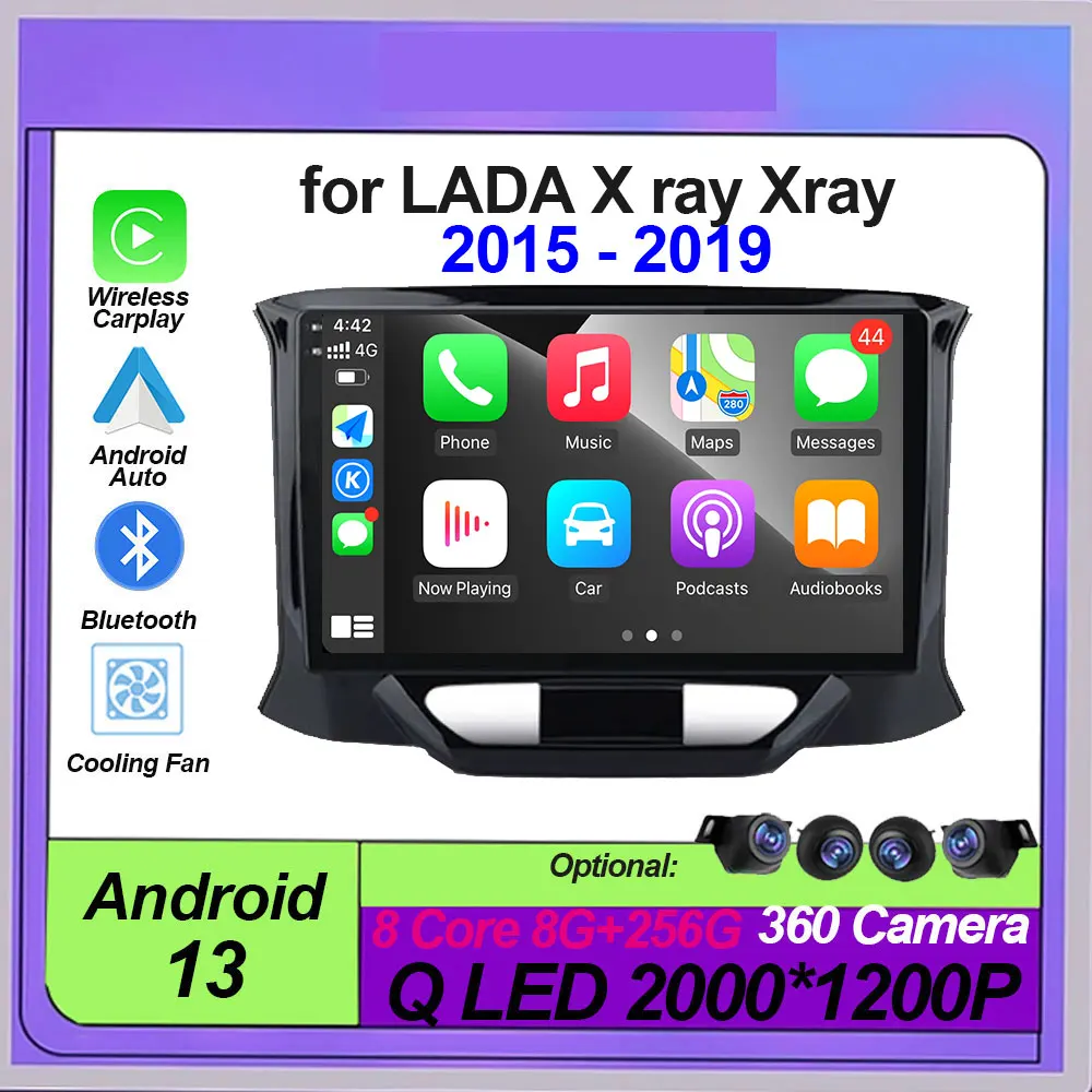 

Android 13 Car Radio Multimedia Video Player for LADA X ray Xray 2015 - 2019 Head Unit WiFi Carplay GPS Navigation