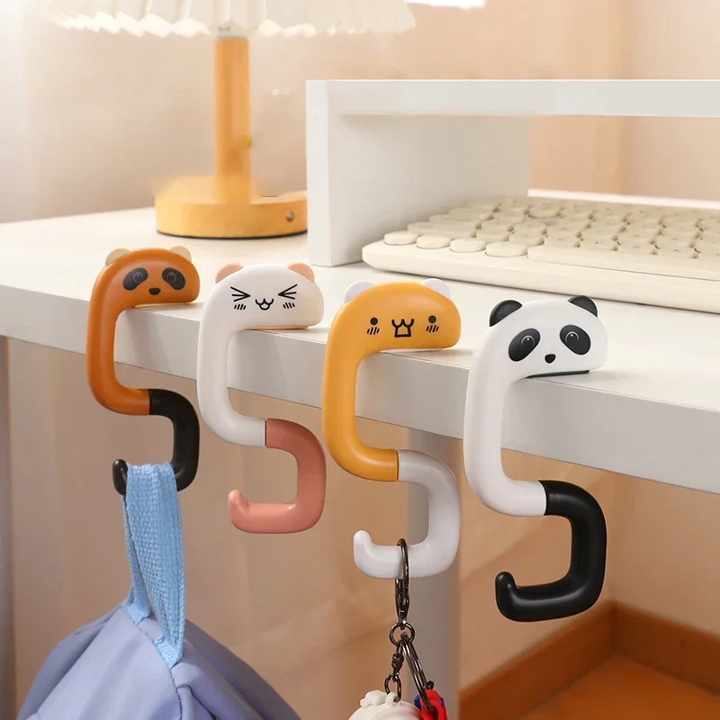 Travel Portable Bag Hook for Hanging Decorative Home Office Table Purse Bag Hooks Cute Animal Wall Hanger Holder Handbag Hanger cute morandi bag hanger heavy duty table purse bag hooks travel handbag kawaii table side bag hanger office desk organizers