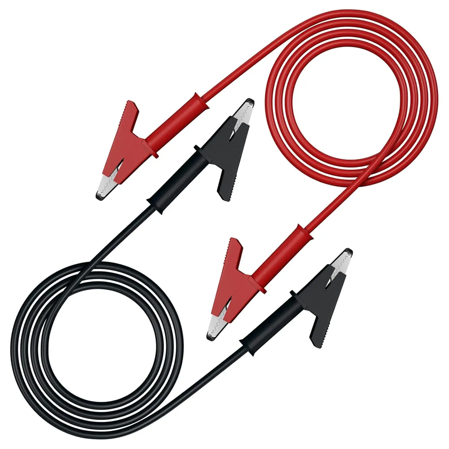 Double-Ended Alligator Clip Leads 2PCS 1000V for Electrical Testing Test Leads Alligator Clips Jumper Wires