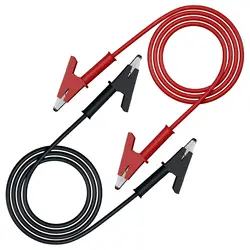 High - Voltage Dual Alligator Clip Test Leads (Set of 2) - 1m