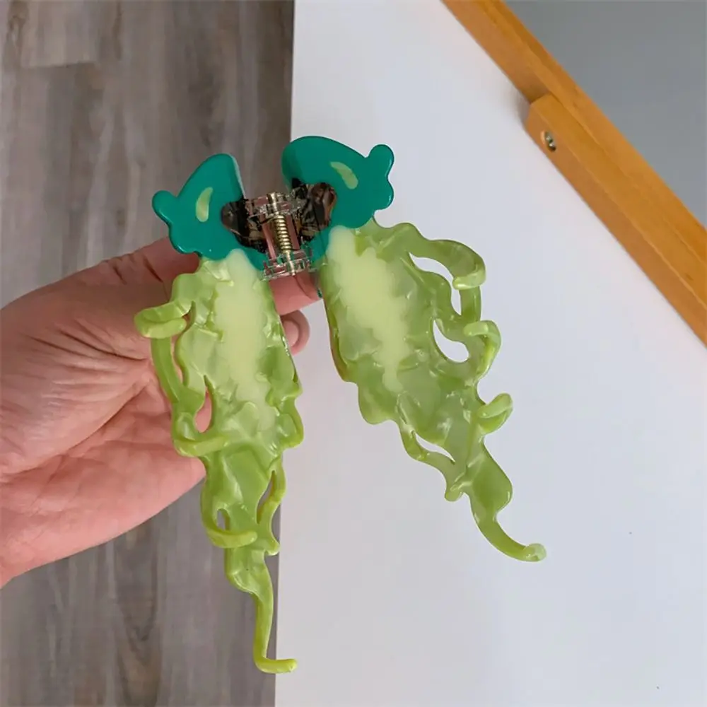 1Pcs Durable Shark Jellyfish Hair Clip Marine Life Summer Beach Hair Claw Acetate Labge Colorful Hair Accessories Women Girls