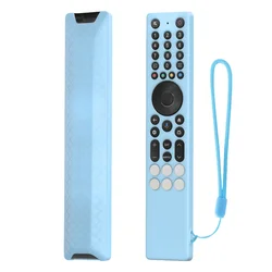 Silicone Protective Case for TCL TV Remote Control - Drop - Proof Cover and TV Accessory (Luminous Blue)