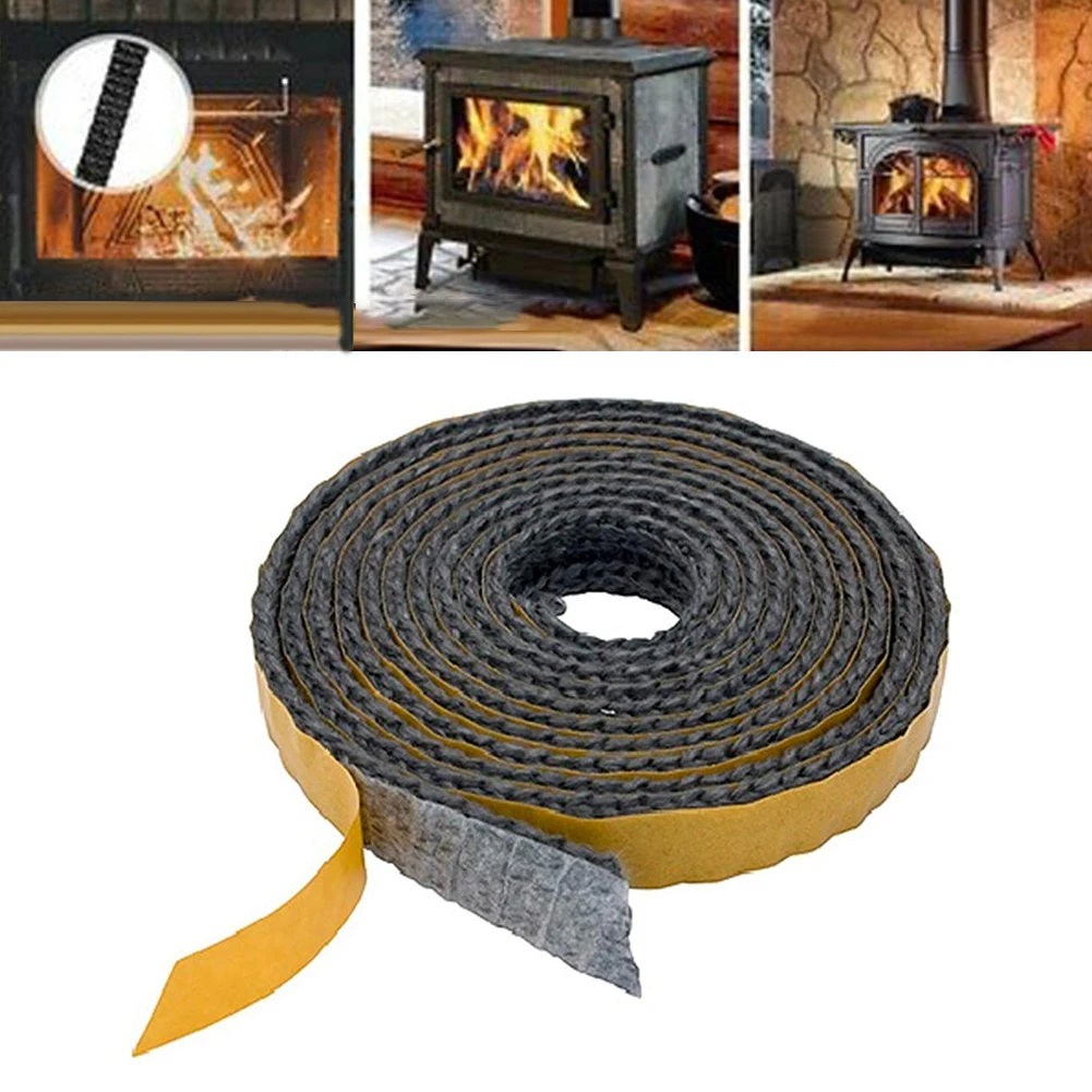 

Fire Cord Self Adhesive Glass Seal Resilient Black Excellent Thermal Stability Fiberglass Low Thermal Conductivity