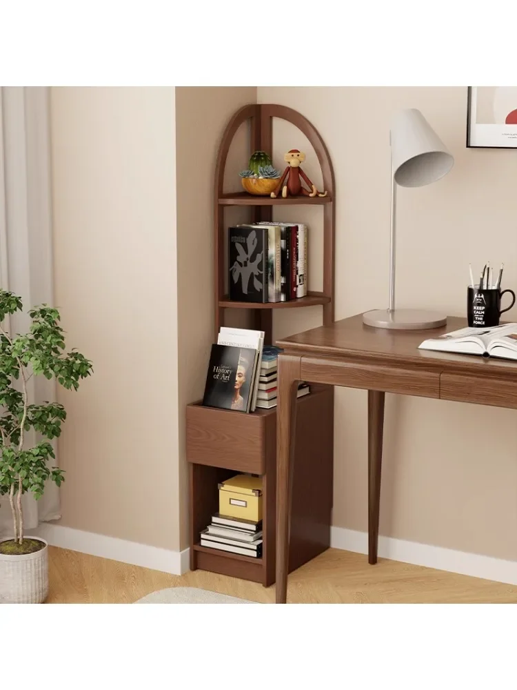Bedside bookshelf integrated storage shelf household living room sofa narrow crevice cabinet small storage cabinet