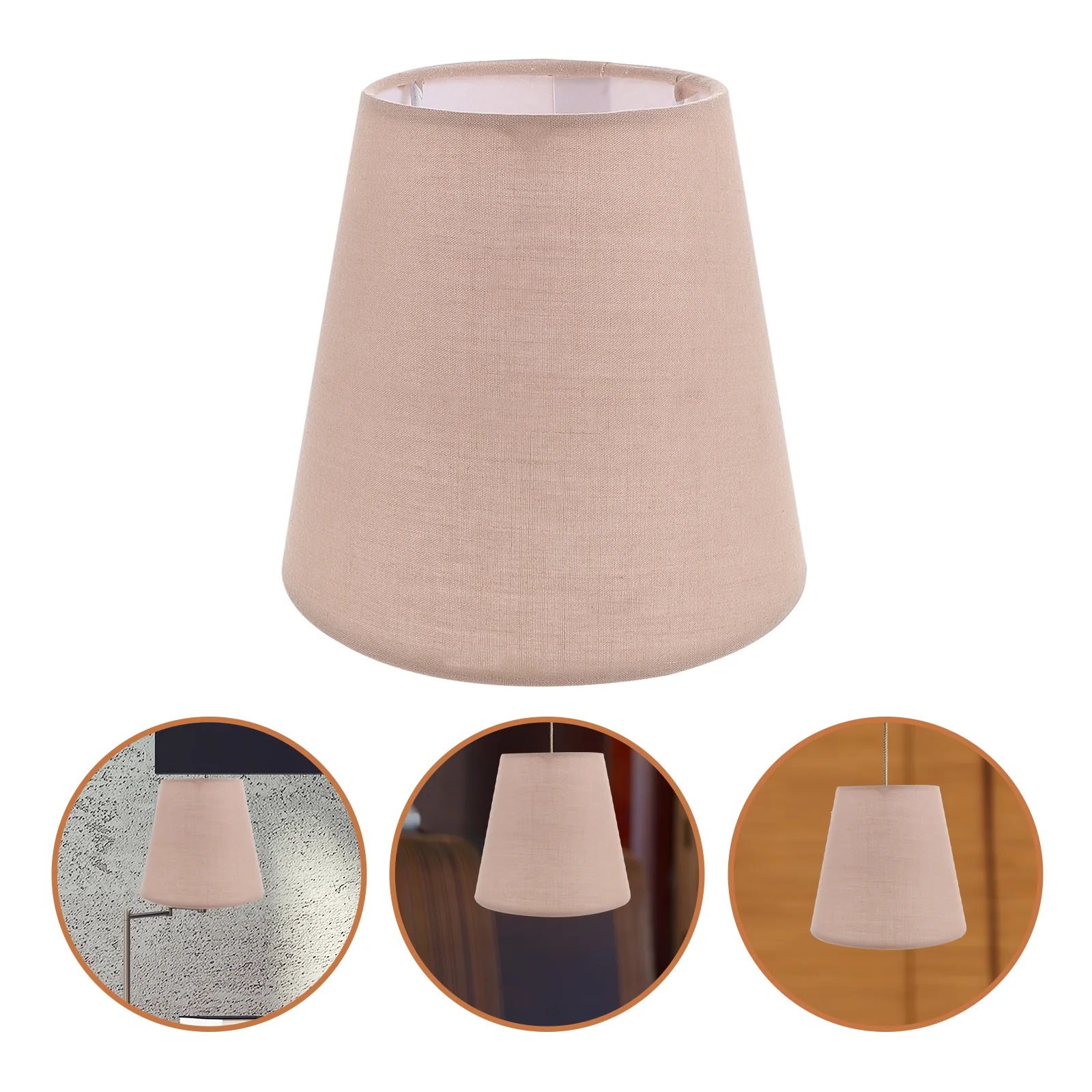 

Bedside Table Chandelier Shade Decor Rattan Pendant Lights Cloth Decorative Lamp Shape