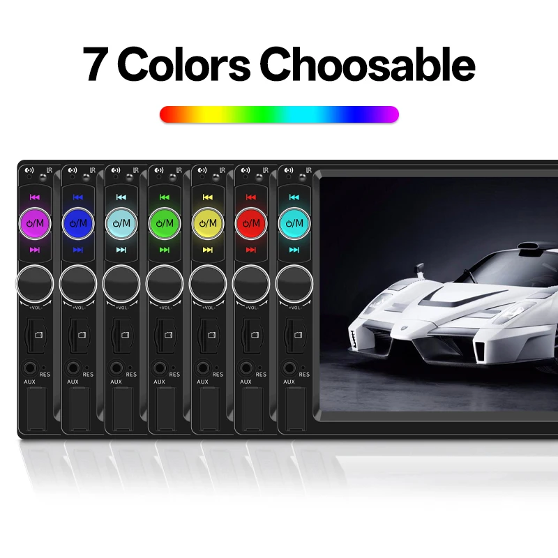 2din Car Radio Carplay Android Auto 7" Touch Screen Stereo Multimedia MP5 Player