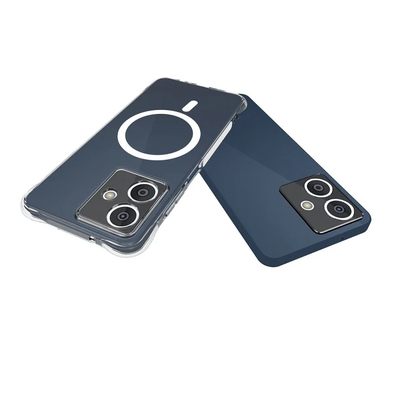 Magnetic Transparent Silicone Soft Case with MagSafe Compatibility