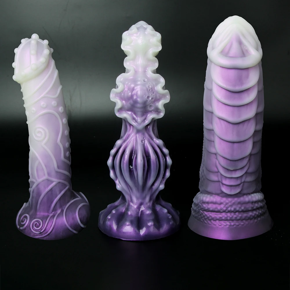 Monster shaped knot dildo big suction cup fantasy alien anal insertion Dildo female couple sex toy adult supplies supplier anal plug dilator