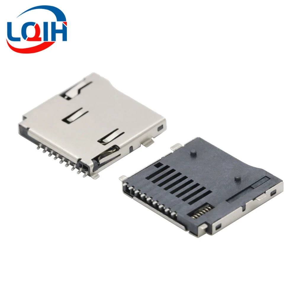 10 szt. Samoprzylepny uchwyt na karty z czytnikiem TF i czytnikiem kart typu Push 9pin podwójny ciśnieniowy zewnętrzny gniazdo karty TF spawalniczy