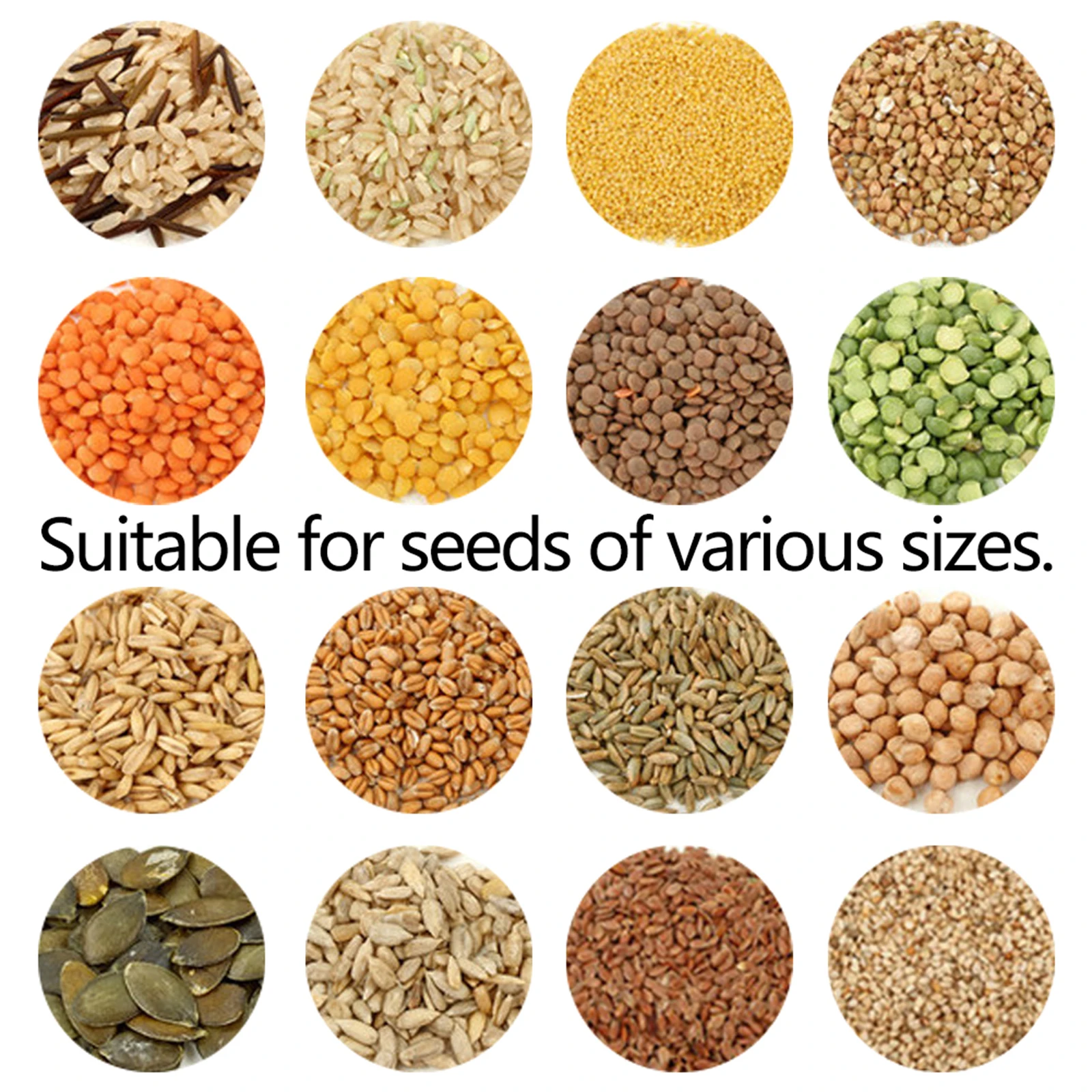 Plant Seed Sower Adjustable Hole Garden Multifunction Seeding Dispenser Tools Adapting to Various Sizes of Seeds