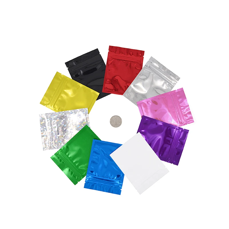 Colorful Full-Width Zip Lock Gift Packaging Bag – Vibrant Foil Design Pouch