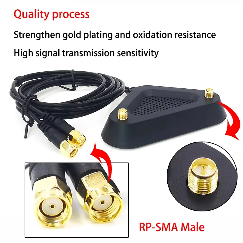 2.4G 5G Dual Band WiFi Antenna ASUS AC5300 Amplifier Magnetic Long Range Mobile Phone Router Modem Network Card Signal Booster