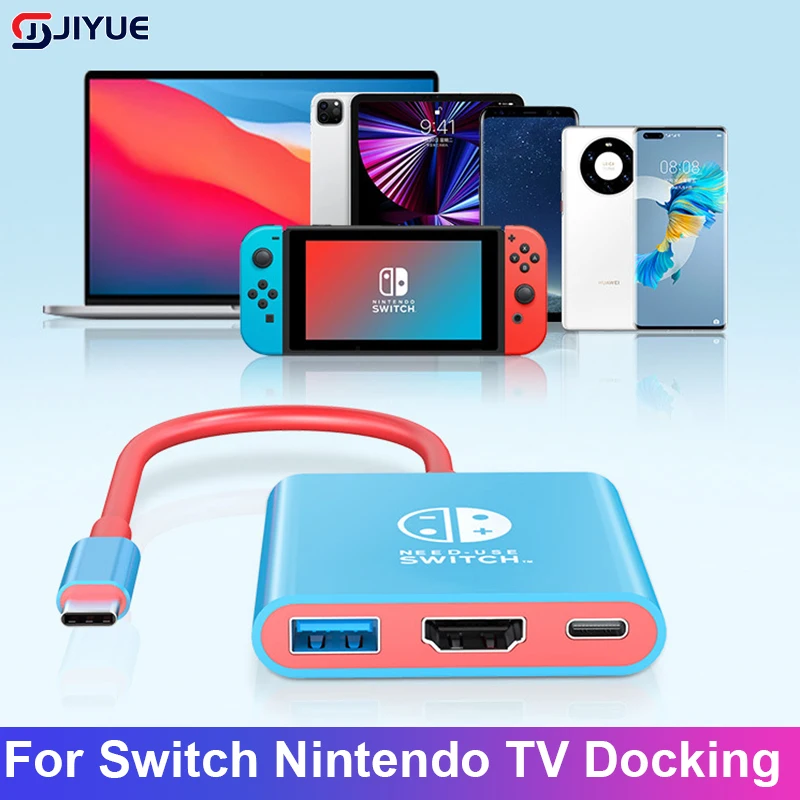 Per Switch Dock 4K Hdmi Usb 3.0 Adattatore Hub Usb C Splitter Tv Docking Station Portatile Per Nintendo Laptop Pc Pad Macbook Air