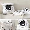Large Cotton and Linen Laundry Bag, Toy Storage Bag, Printing Fabric, Drawstring Duffle Bag, Dirty Clothes Organizer Bags 5