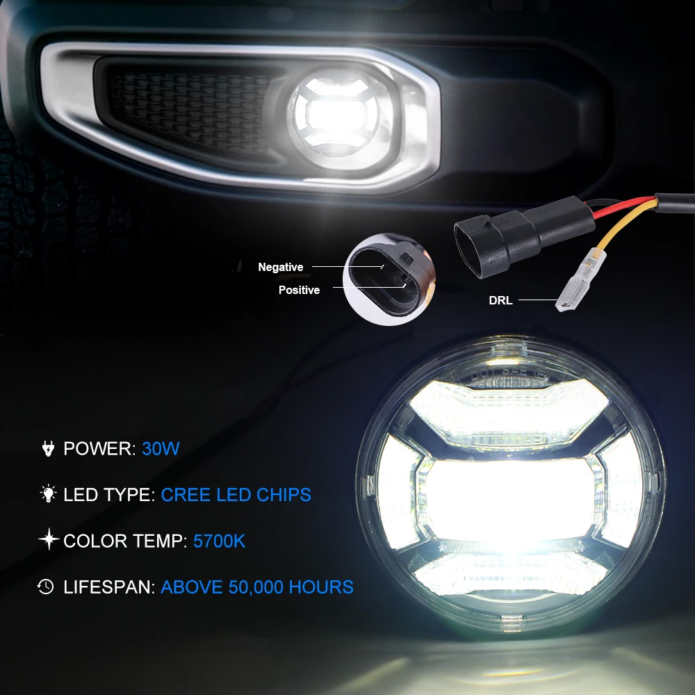 Clignotants + Feux de jour LED Jeep Wrangler JK (07-18) - Claire - LED  Verticales - France-Xenon