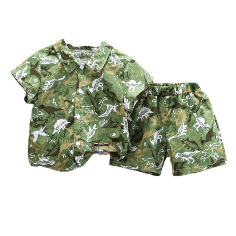 

New Summer Baby Boys Clothes Suit Fashion Children Cartoon Shirt Shorts 2Pcs/Sets Toddler Casual Costume Infant Kids Sportswear