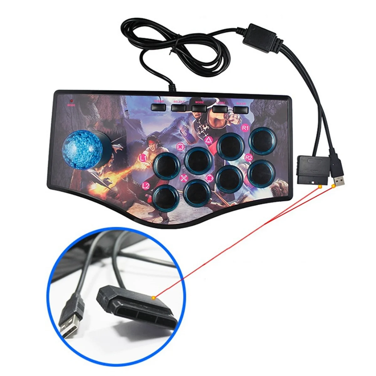 Ʈ ̵  Ŀ Ʈѷ USB ̽ƽ, PS2, PS3, PC, ȵ̵ Ʈ TV,  , 8 