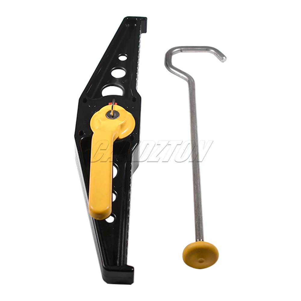 FOR Locking Lockable Roof Bar Ladder Clamps Adjustable 1 Pair