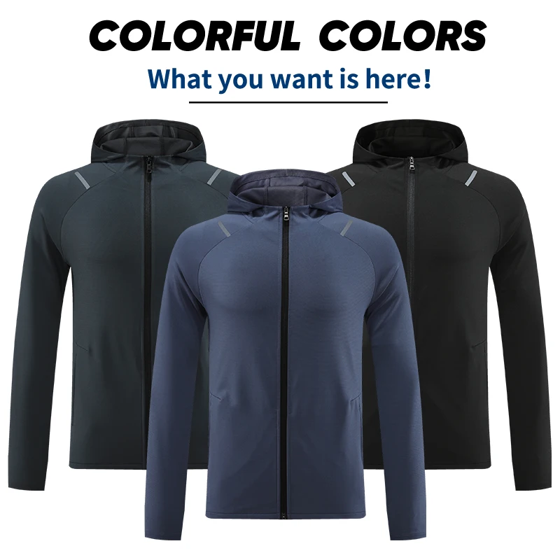 Men's Sports Tracksuit Running Training Wear Casual Tracksuit Winter Jacket Jogging W007