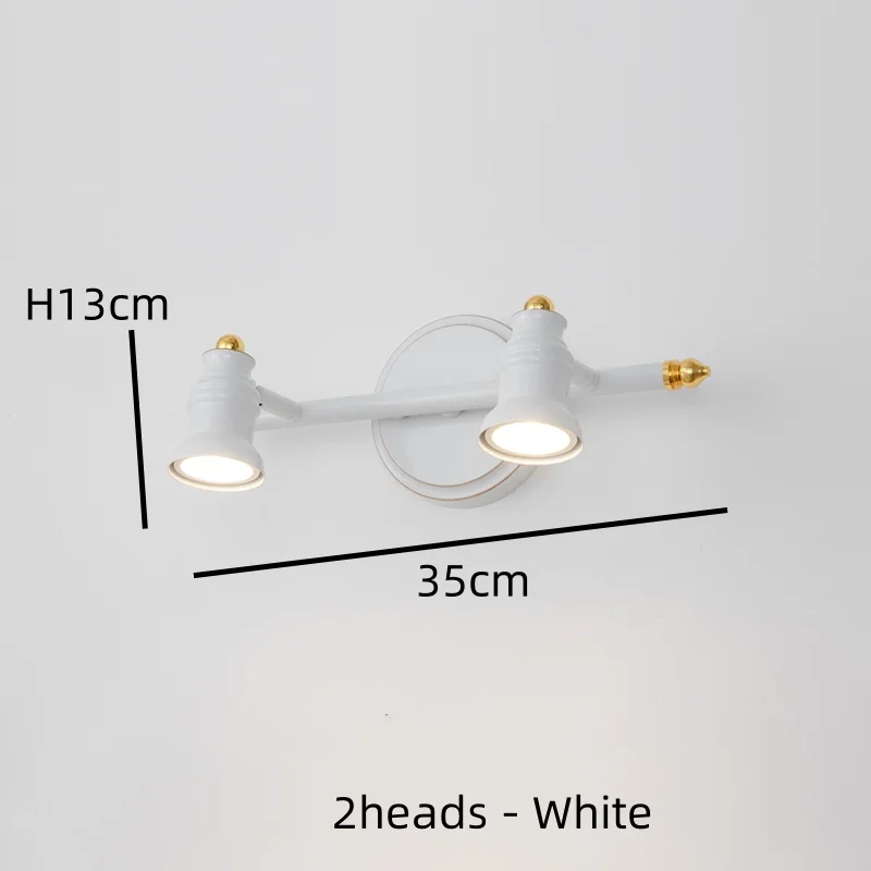 Led Mirror Lights Wall Lamps Bathroom Waterproof White Black LED Flat Lamp Modern Indoor Wall lamp Bathroom Lighting Make Up