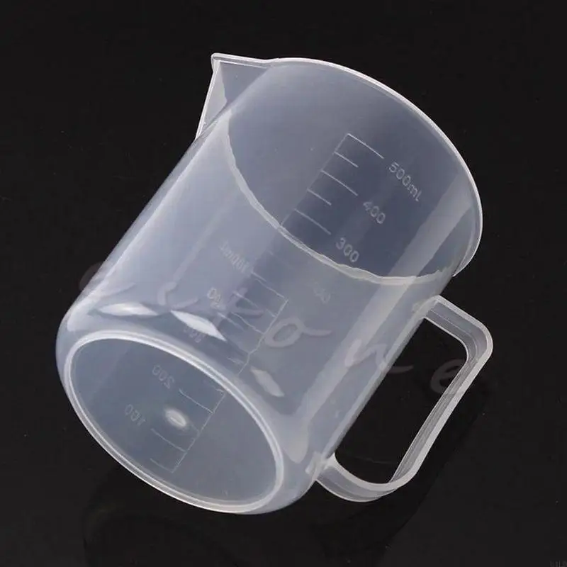 U4LD 16.9oz Measuring Cups Pouring Cups Reusable Dishwasher-Safe for Measure & Mix Paint Resin Epoxy Cooking