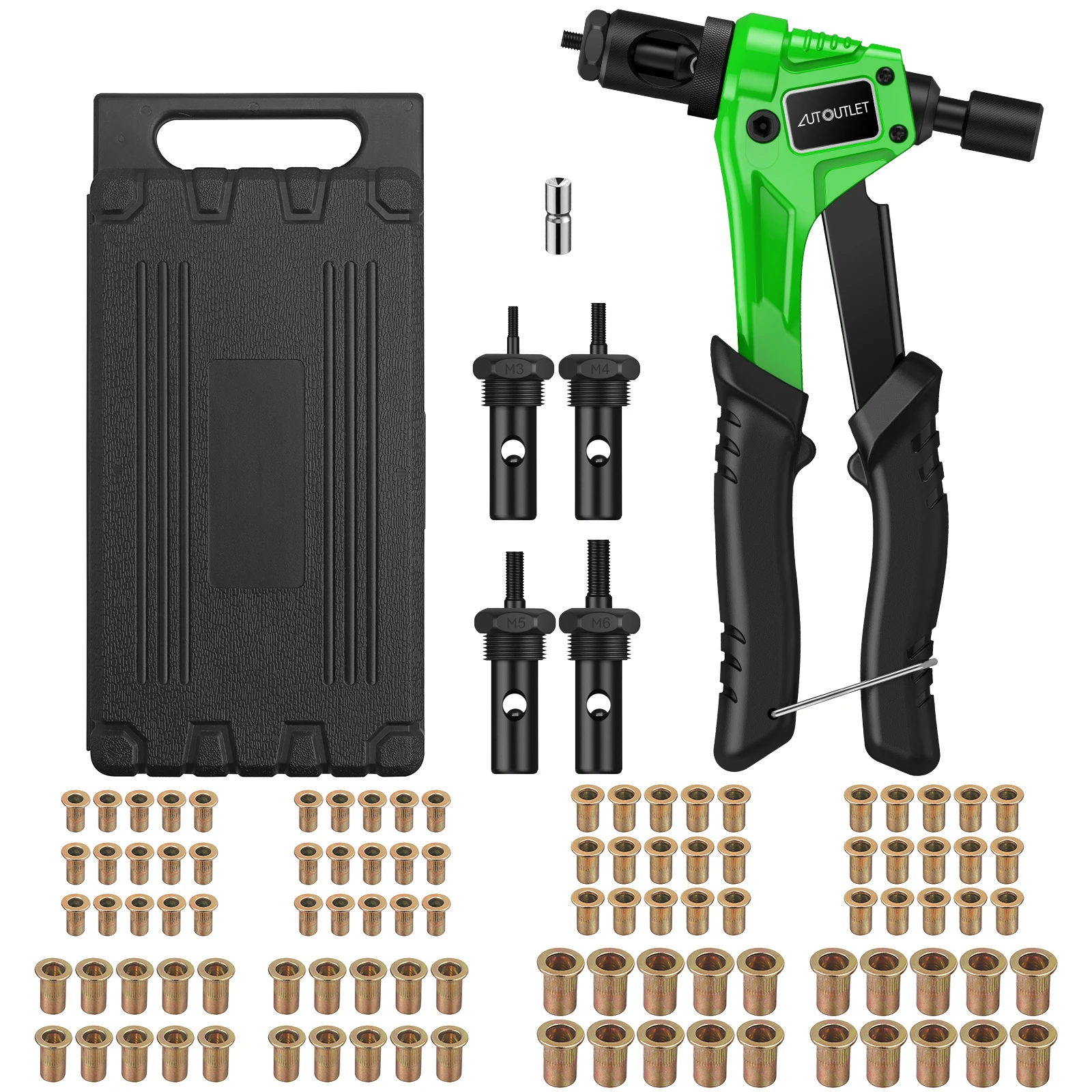 AUTOUTLET-8-RIVET-NUT-GUN-M3-M4-M5-M6-Hand-Riveter-Rivet-Gun-Riveting ...