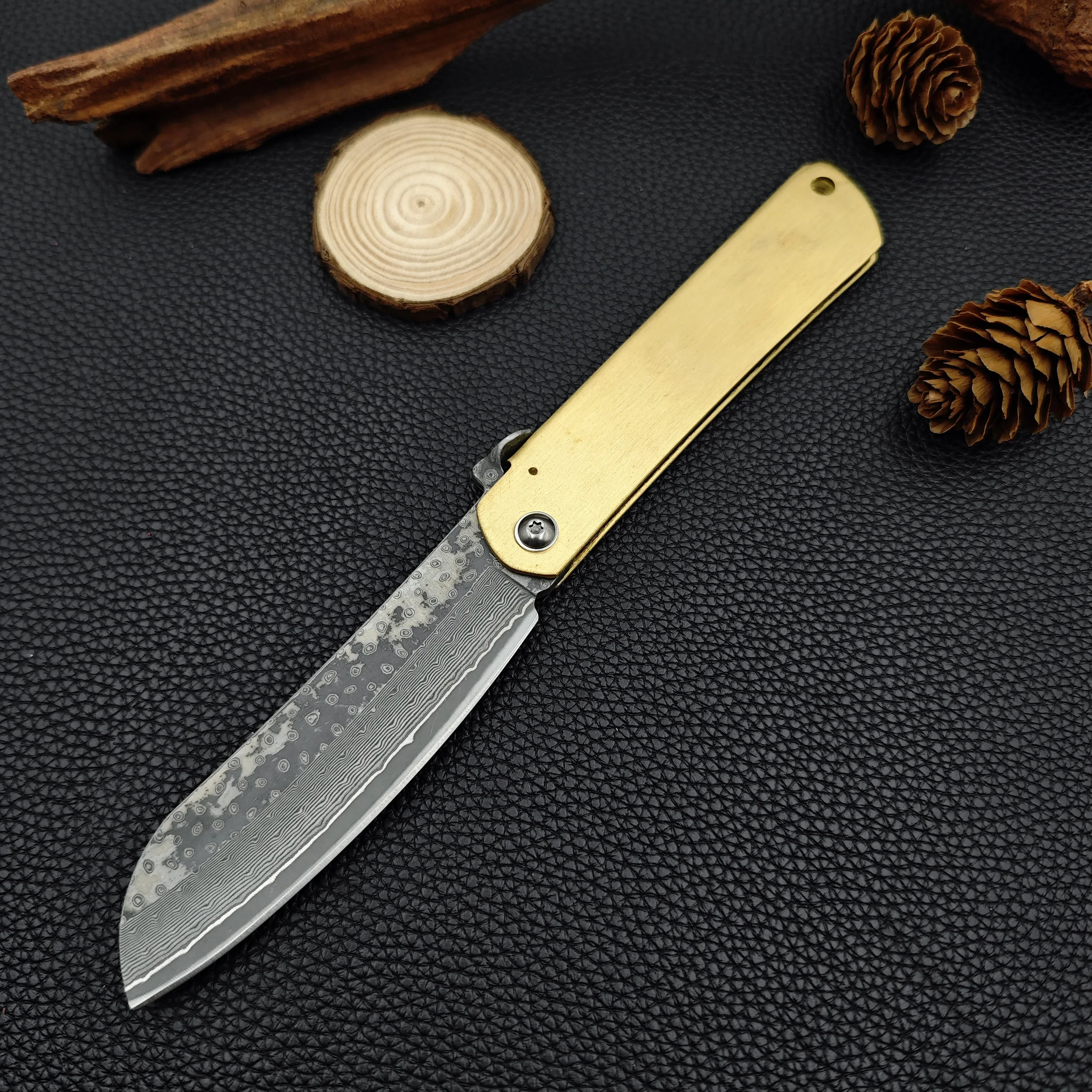 سكين الجيب الياباني هيغونوكامي، المصنوع من الفولاذ...