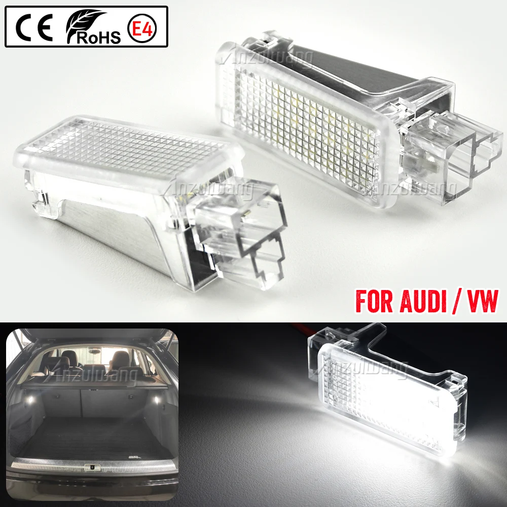 

2x LED Luggage Trunk Boot Interior Lights Lamp For Audi A1 A3 A4 RS4 A5 A6 RS6 A8 Q5 Q7 R8 TT VW Golf Skoda Door/Footwell Light