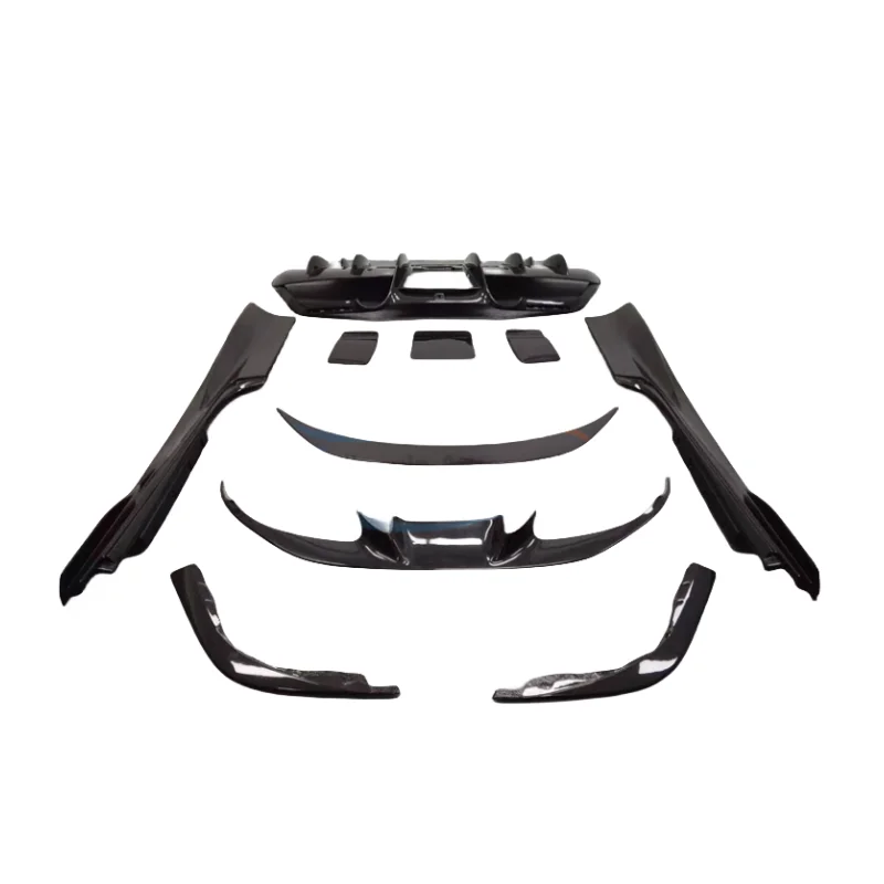 

Suitable for Ferrari F8 refitted dry carbon fiber OEM body kit with small surrounding front lip, front corner skirt and rear lip