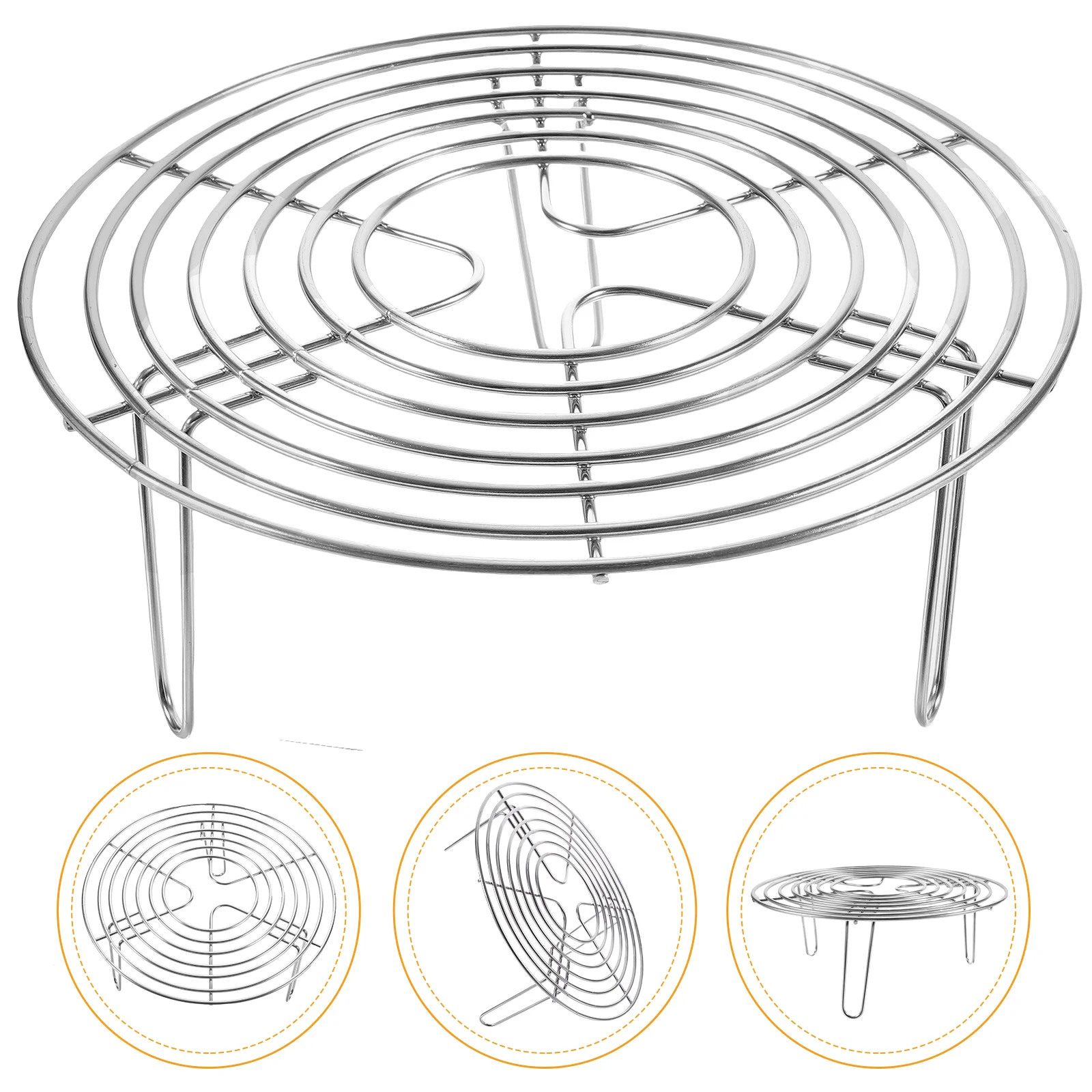 

Trivet Rack Stand Stainless Steel Steam Rack Stand Trivet Steamer Pot Pressure Cooker Rack Round Cooling Rack Cake Rack