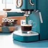 Espresso 20bar Coffee Machine Semi Automatic Cafe Powder Cappuccino Electric Coffee Maker DL-KF5400 220V 1.2L 6