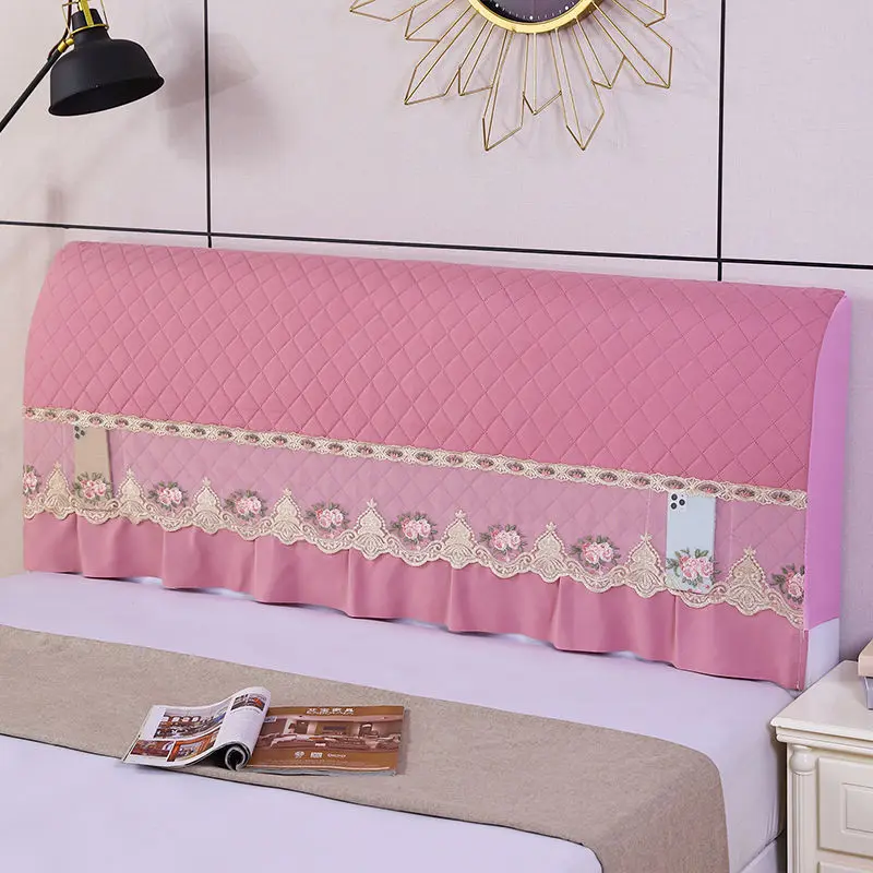 European Style Allinclusive Solid Color Bed Back Dust Protector Cover