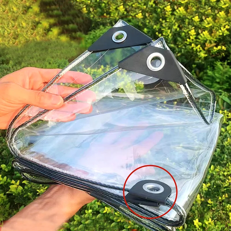 2 Transparente Kunststoffplanen Mit Ösen – Je 2x1 M, Wasserdicht & Reißfest, Für Garten & Camping