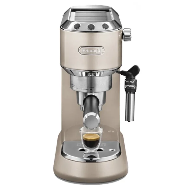 4 in 1 Knob Control Espresso Machine Stainless Steel Coffee Maker with Grinder Machine 3L Water Tank 3