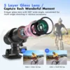 F9 Action Camera Full HD 1080P Bike Motorcycle Helmet Camera Outdoor Sport DV Video DVR Audio Recorder Dash Cam For Car Bicycle 4