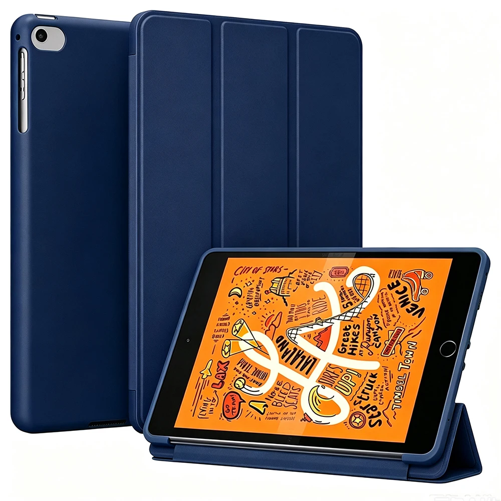 Premium Flip Smart Cover with Soft Silicone Shell
