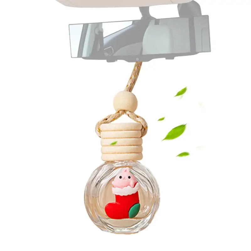 

Дорожный освежитель воздуха для автомобиля, Рождественский автомобильный флакон для духов, Пустой Автомобильный флакон для духов 10 мл, пустой многоразовый автомобиль