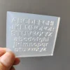 High Transparency DIY Japanese Hiragana Katakana English Japanese Alphabet Kana Number Silicone Nail Carving Mold Nail Supplies 5