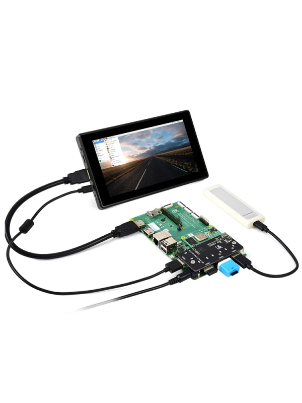 

PCIe to Four Port SATA3.0 Expansion Card, High-speed SATA Hard Drive Adapter Card Suitable for CM4 Motherboard