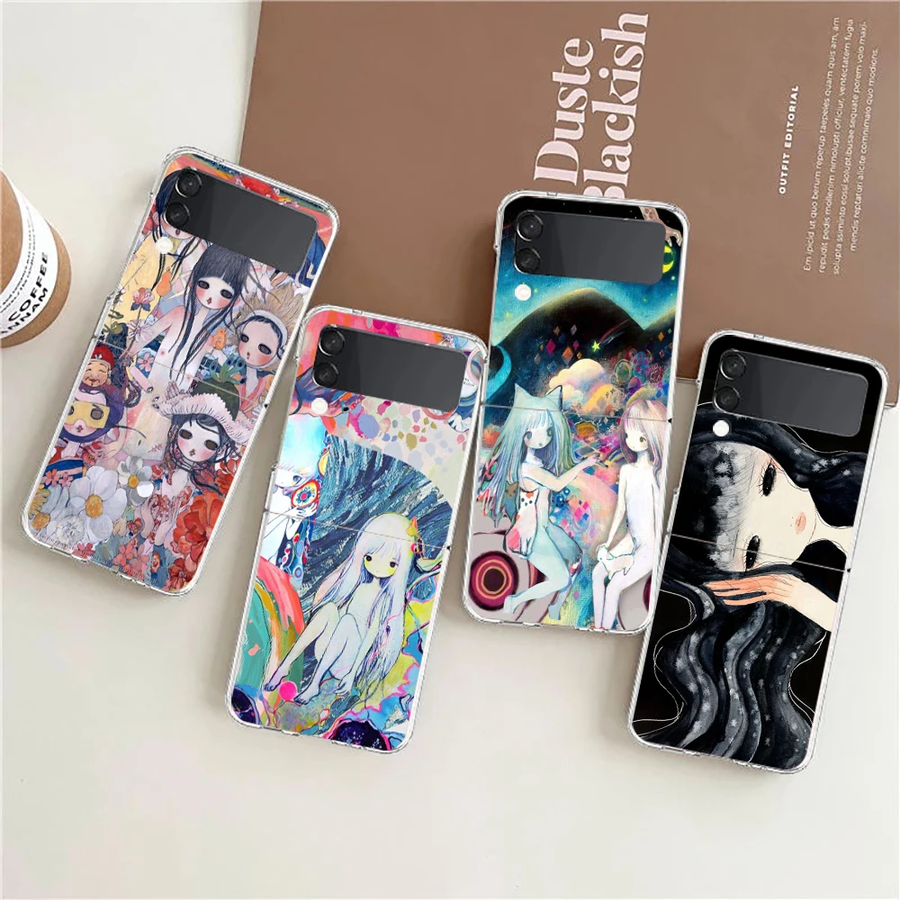 Aya Takano Transparent Shockproof Foldable Phone Case