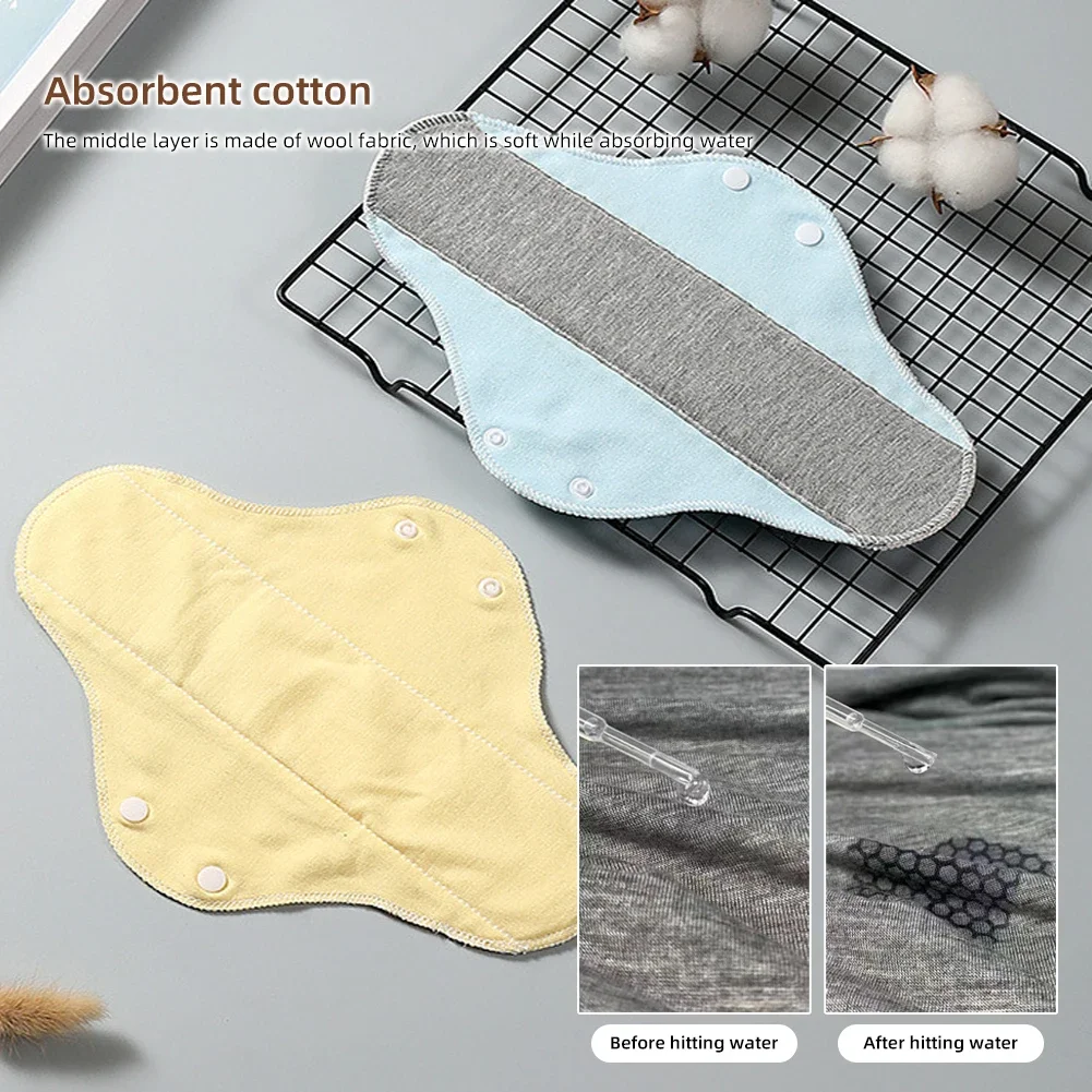 Reusable Adult Diaper Menstrual Cloth Sanitary Non-slip Soft Pads Napkin Washable Panty Liners Feminine Hygiene Pad period - 6