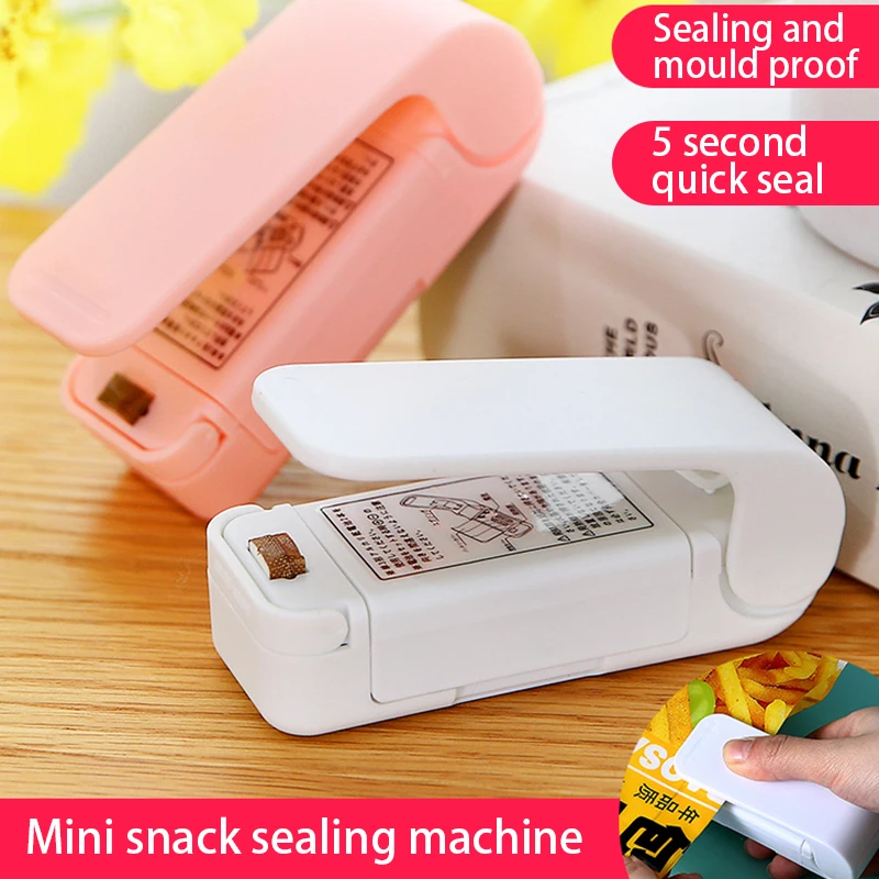 Mini Sealer Portable Bag Heat Sealer Plastic Package Storage Clip For Food Snack