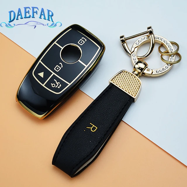 4 Tasten Smart Remote Key TPU Auto Schlüssel etui Abdeckung für Mercedes  Benz Cls 53 Cla Schlüssel abdeckung Anhänger halter Leder Schlüssel bund -  AliExpress