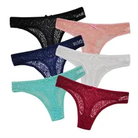 Culotte Sexy femmes dentelle sous-vêtements en soie taille basse nœud couleur unie slips coton entrejambe respirant tongs Sexy femmes sous-vêtements 5