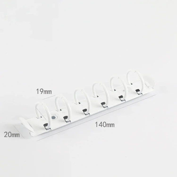 Premium Six-Hole Metal Binding Clip for Loose-Leaf Notebooks and Office Binders